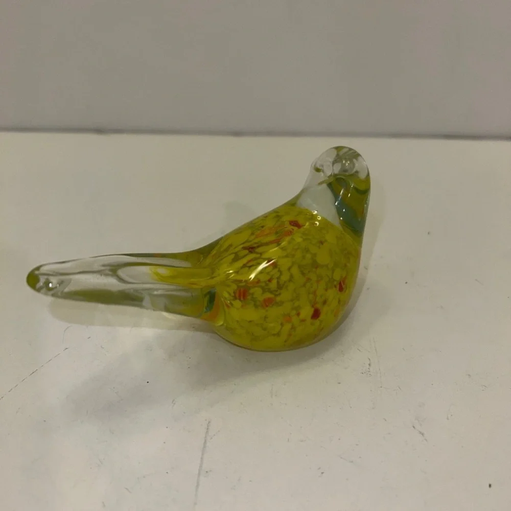 SPI HOME vintage glass bird paperweight